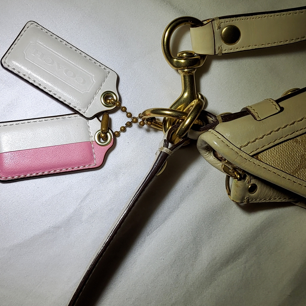 Coach Beige and Pink Women's Bag - Picture 14 of 14